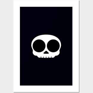 Big eyed skull Posters and Art